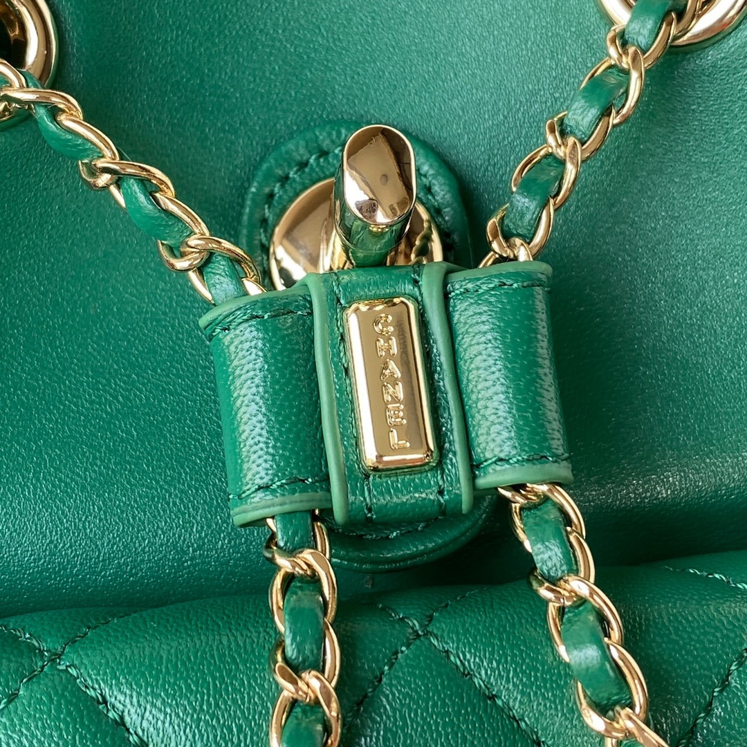 Lambskin Mini Backpack AS2908 Green